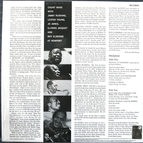 Count Basie - Count Basie At Newport (Vinyl, LP, Album, Reissue, Stereo, Mono) Near Mint (NM or M-) / Near Mint (NM or M-)