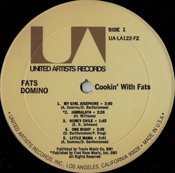 Fats Domino - Cookin' With Fats (2xVinyl, LP, Album, Compilation, Mono) Very Good (VG) / Very Good (VG)