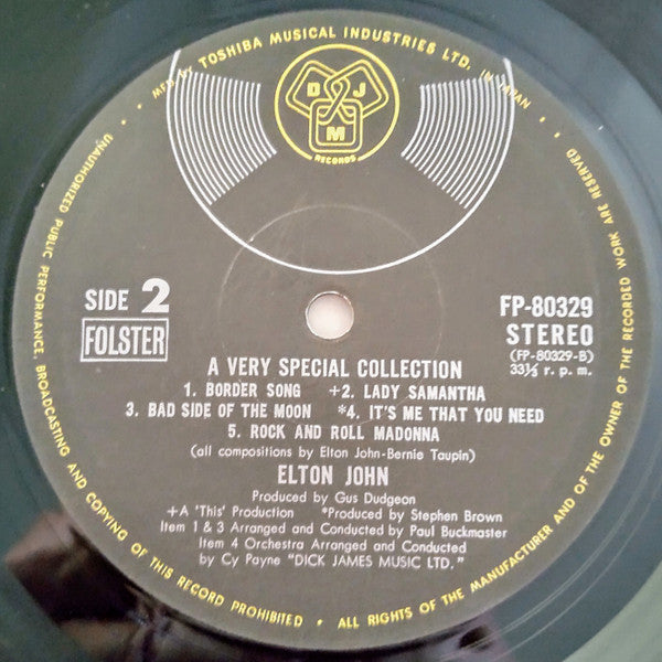Elton John - A Very Special Collection (Vinyl, LP, Compilation)