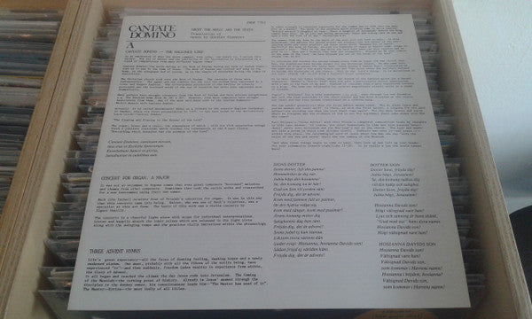 Oscars Motettkör - Cantate Domino (Vinyl, LP, Album) Near Mint (NM or M-) / Near Mint (NM or M-)