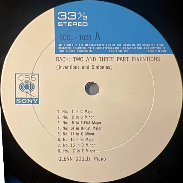 Johann Sebastian Bach - The Two And Three Part Inventions (Inventio...