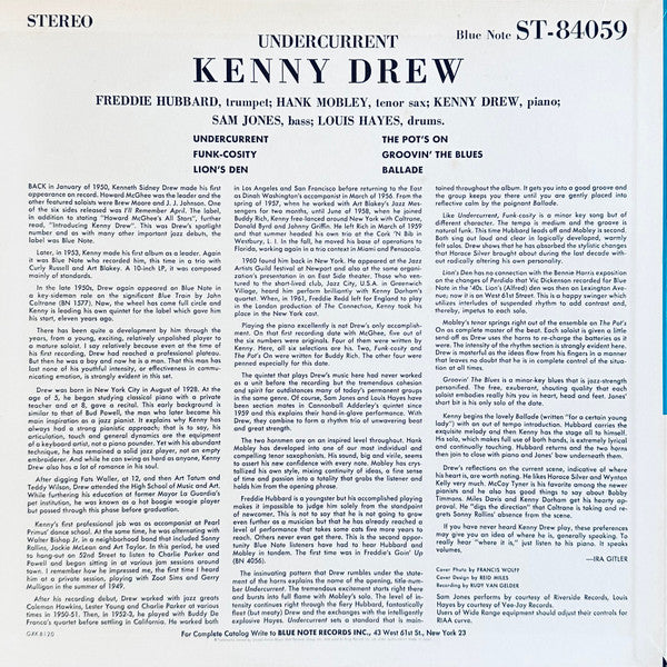 Kenny Drew - Undercurrent (Vinyl, LP, Album, Reissue, Stereo)