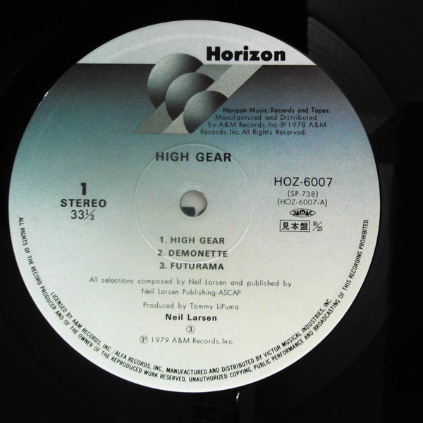 Neil Larsen - High Gear (Vinyl, LP, Album, Promo) Near Mint (NM or M-) / Very Good Plus (VG+)