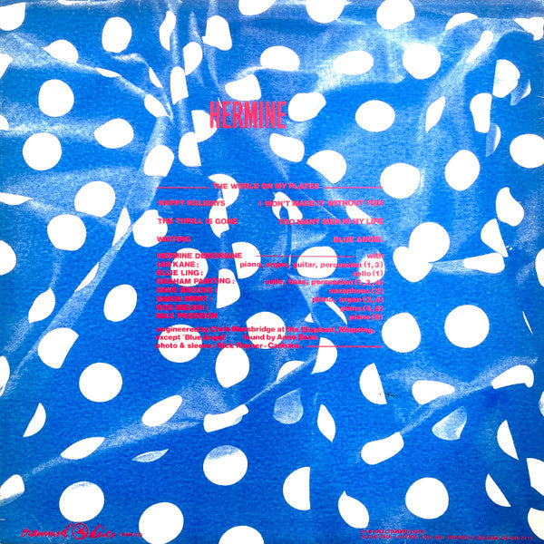 Hermine (3) - The World On My Plates (Vinyl, 12", 45 RPM, Mini-Album) Very Good (VG) / Good Plus (G+)