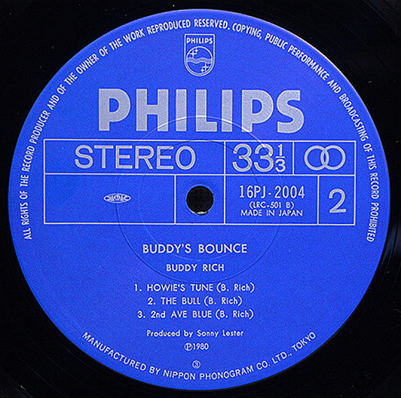 Buddy Rich - Buddy's Bounce (Vinyl, LP, Album) Very Good Plus (VG+) / Very Good Plus (VG+)