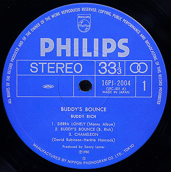 Buddy Rich - Buddy's Bounce (Vinyl, LP, Album) Very Good Plus (VG+) / Very Good Plus (VG+)