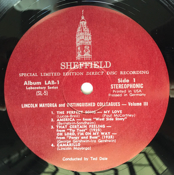 Lincoln Mayorga - Lincoln Mayorga & Distinguished Colleagues - Volume III (Vinyl, LP, Limited Edition) Very Good Plus (VG+) / Very Good (VG)