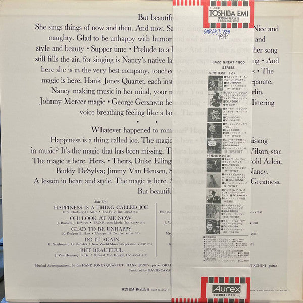 Nancy Wilson - But Beautiful (Vinyl, LP, Album, Promo, Reissue, Stereo) Very Good Plus (VG+) / Very Good Plus (VG+)