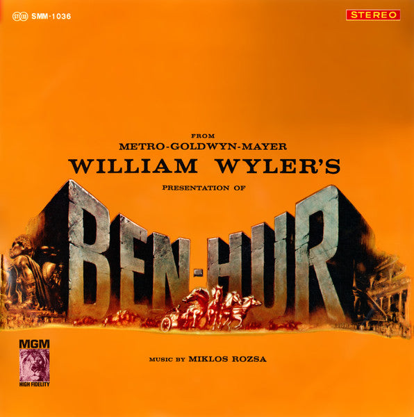 Symphony Orchestra Of Rome - Ben-Hur (Vinyl, LP, Album, Stereo)