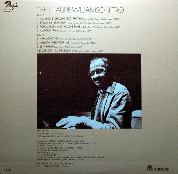 The Claude Williamson Trio - All God's Chillun Got Rhythm (Vinyl, LP, Album, Promo) Very Good (VG) / Good Plus (G+)