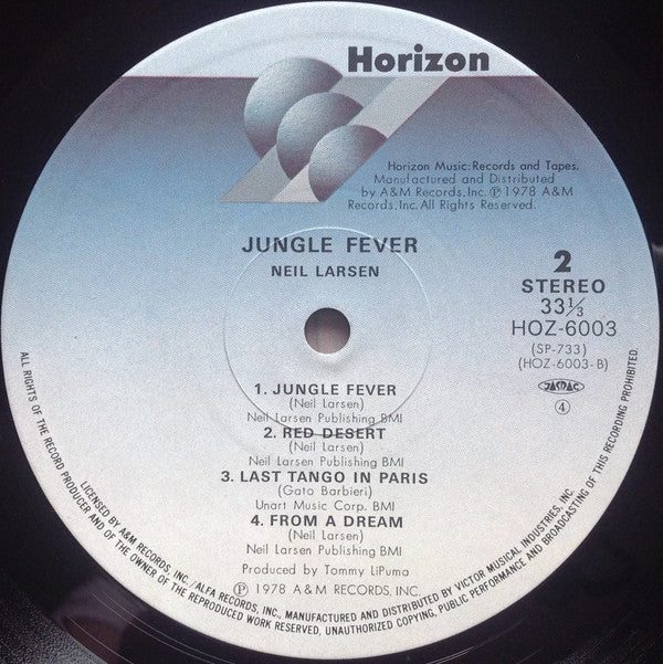 Neil Larsen - Jungle Fever (Vinyl, LP, Album)
