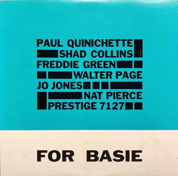 Paul Quinichette - For Basie (Vinyl, LP, Album, Reissue, Mono) Very Good (VG) / Near Mint (NM or M-)