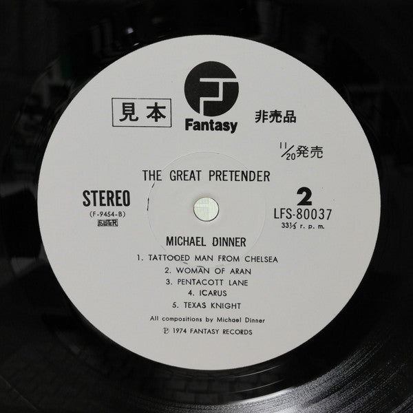 Michael Dinner - The Great Pretender (Vinyl, LP, Album, Promo) Very Good Plus (VG+) / Very Good (VG)
