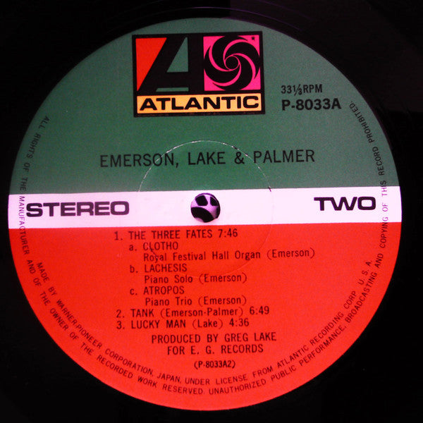 Emerson, Lake & Palmer - Emerson Lake & Palmer (Vinyl, LP, Album, Reissue) Very Good (VG) / Very Good (VG)