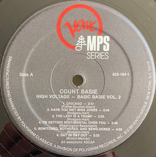 Count Basie Orchestra - High Voltage (Basic Basie, Vol. 2) (Vinyl, LP, Reissue, Stereo) Near Mint (NM or M-) / Very Good Plus (VG+)