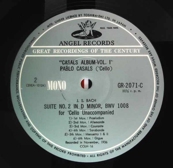 Johann Sebastian Bach - Cello Suites Unaccompanied Complete (3xBox Set, Vinyl, LP, Album, Mono) Very Good Plus (VG+) / Very Good (VG)
