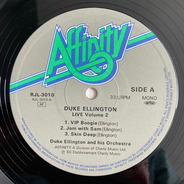 Duke Ellington - Live Volume Two (Vinyl, LP, Reissue, Mono) Very Good Plus (VG+) / Very Good (VG)
