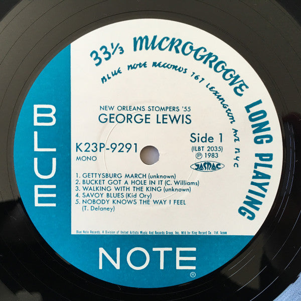 George Lewis And His New Orleans Stompers - George Lewis And His New Orleans Stompers (Volume 1) (Vinyl, LP, Album, Reissue, Mono) Very Good Plus (VG+) / Very Good Plus (VG+)