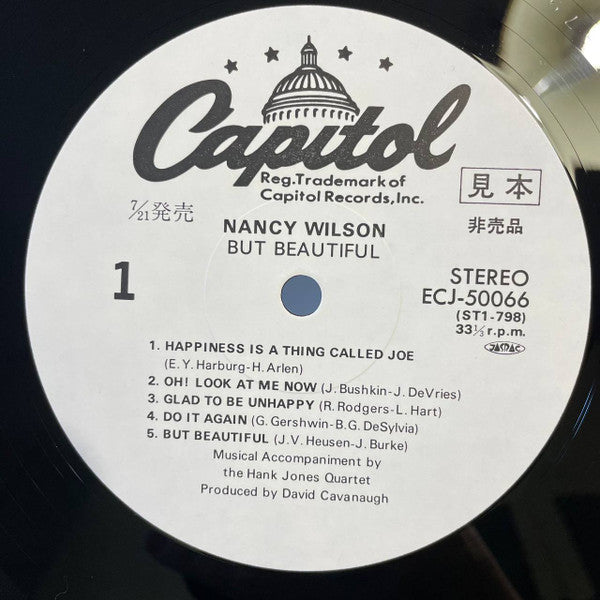 Nancy Wilson - But Beautiful (Vinyl, LP, Album, Promo, Reissue, Stereo) Very Good Plus (VG+) / Very Good Plus (VG+)