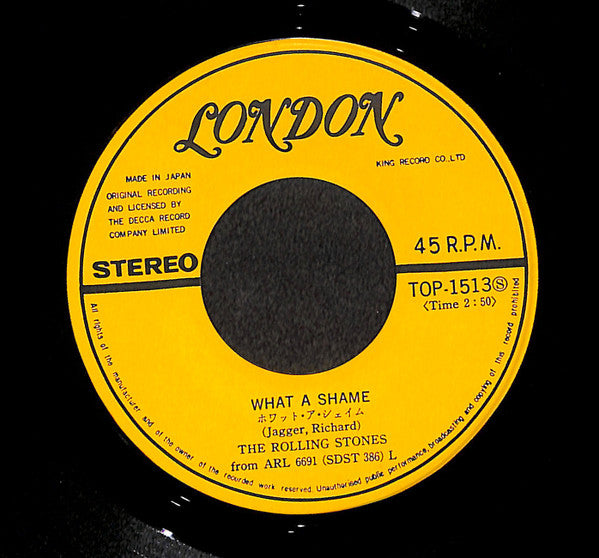 The Rolling Stones - Heart Of Stone (Vinyl, 7", 45 RPM, Single) Good Plus (G+) / Very Good (VG)