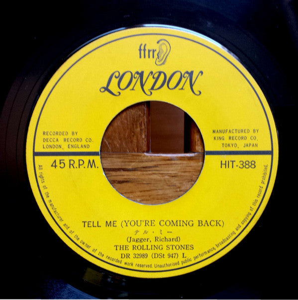 The Rolling Stones - Tell Me (You're Coming Back) / Carol (Vinyl, 7", 45 RPM, Single, Reissue, Mono) Good Plus (G+) / Very Good (VG)