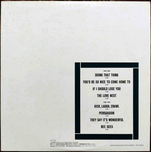 Leroy Vinnegar - Jazz's Great Walker (Vinyl, LP) Very Good (VG) / Very Good Plus (VG+)