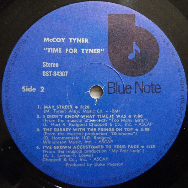 McCoy Tyner - Time For Tyner (Vinyl, LP, Album, Repress, Stereo) Very Good Plus (VG+) / Very Good Plus (VG+)