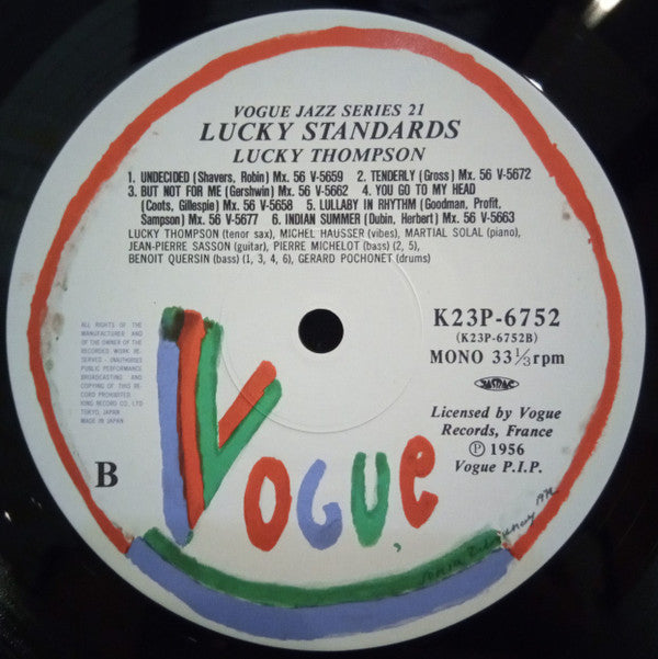 Lucky Thompson - Lucky Standards (Vinyl, LP, Album, Reissue, Mono) Very Good Plus (VG+) / Very Good (VG)