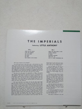 Little Anthony & The Imperials - Little Anthony & The Imperials (Vinyl, LP, Album, Mono) Very Good Plus (VG+) / Good Plus (G+)