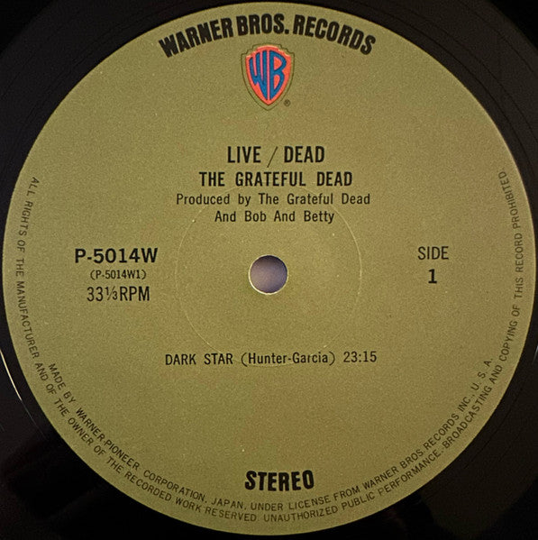 The Grateful Dead - Live Dead (2xVinyl, LP, Album, Reissue) Very Good (VG) / Good Plus (G+)
