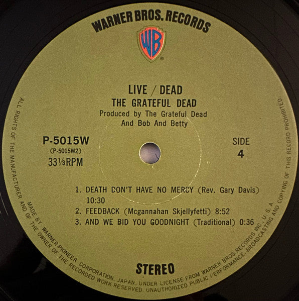 The Grateful Dead - Live Dead (2xVinyl, LP, Album, Reissue) Very Good (VG) / Good Plus (G+)
