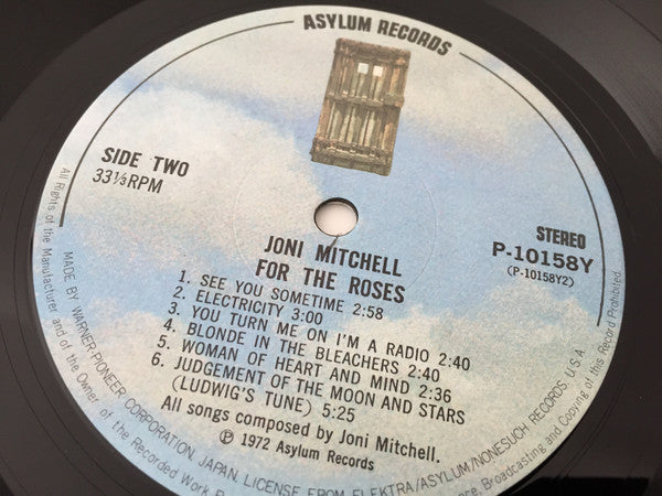 Joni Mitchell - For The Roses (Vinyl, LP, Album) Very Good Plus (VG+) / Good Plus (G+)