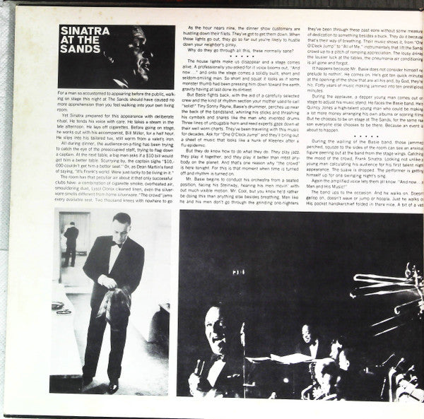 Frank Sinatra - Sinatra At The Sands (2xVinyl, LP, Album, Promo, Stereo) Very Good Plus (VG+) / Good Plus (G+)