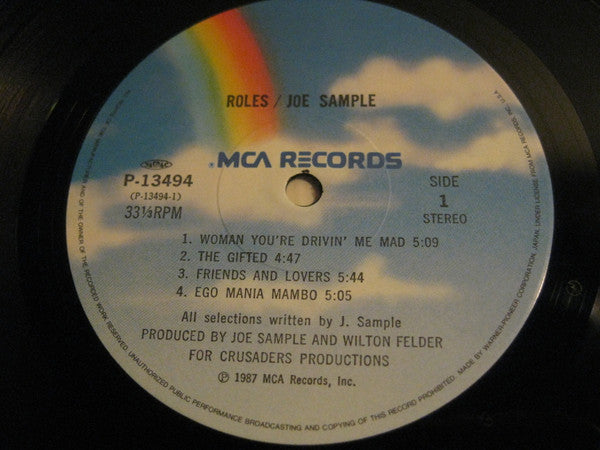 Joe Sample - Roles (Vinyl, LP, Album) Very Good (VG) / Very Good (VG)