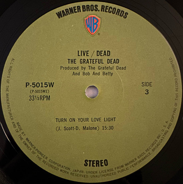 The Grateful Dead - Live Dead (2xVinyl, LP, Album, Reissue) Very Good (VG) / Good Plus (G+)