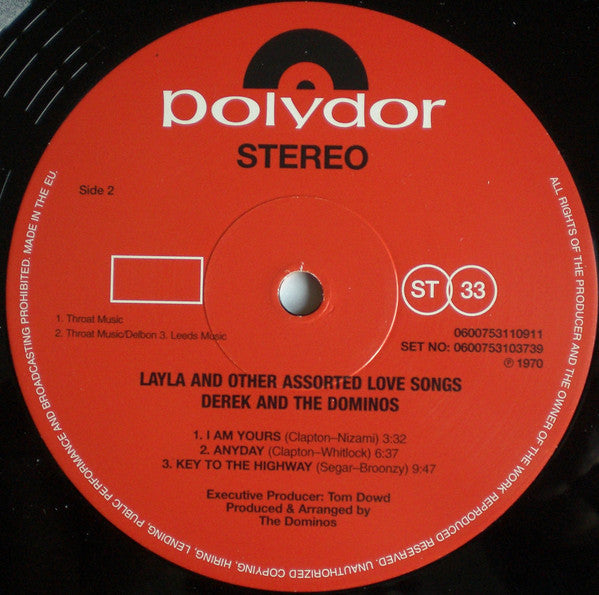 Derek & The Dominos - Layla And Other Assorted Love Songs (2xVinyl, LP, Album, Reissue, Remastered, Stereo) Near Mint (NM or M-) / Near Mint (NM or M-)