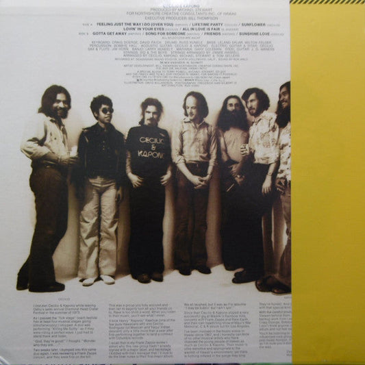 Cecilio & Kapono - Cecilio & Kapono (Vinyl, LP, Album) Very Good Plus (VG+) / Very Good (VG)