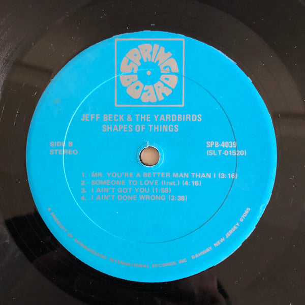 Jeff Beck - Shapes Of Things (Vinyl, LP, Compilation, Reissue, Stereo) Very Good (VG) / Very Good Plus (VG+)
