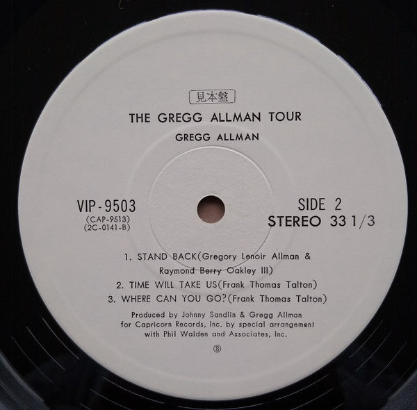 Gregg Allman - The Gregg Allman Tour (2xVinyl, LP, Album, Promo) Very Good Plus (VG+) / Very Good (VG)