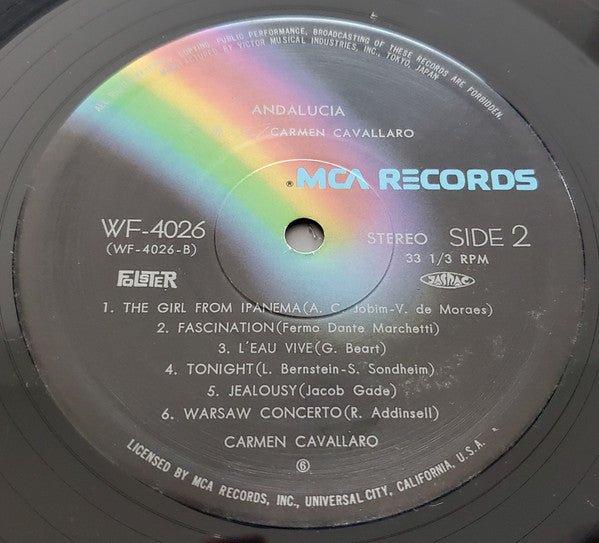 Carmen Cavallaro - Big Star Pops Festival 6 : Andalucia = 世界ビック・スター・夢の競演*6 : そよ風と私 (Vinyl, LP, Compilation, Stereo) Very Good Plus (VG+) / Very Good (VG)