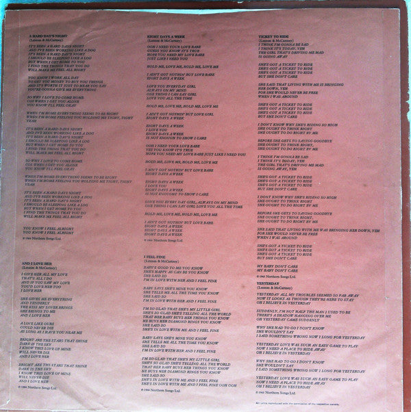 The Beatles - 1962-1966 (Vinyl, LP, Compilation, Reissue, Stereo)