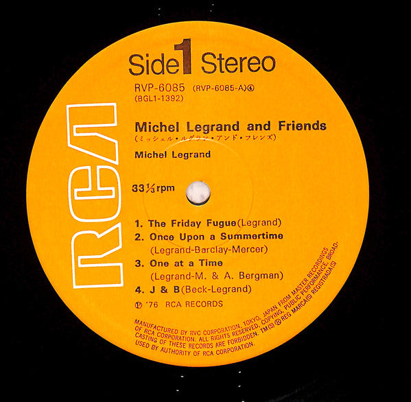 Michel Legrand - Michel Legrand And Friends (Vinyl, LP, Album) Very Good Plus (VG+) / Very Good Plus (VG+)