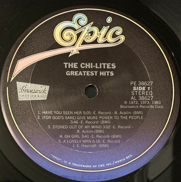 The Chi-Lites - Greatest Hits (Vinyl, LP, Album, Compilation, Stereo) Very Good (VG) / Good Plus (G+)