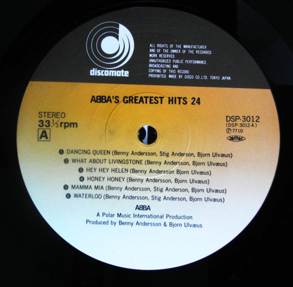 ABBA - ABBA's Greatest Hits 24 (Vinyl, LP, Compilation, Repress)