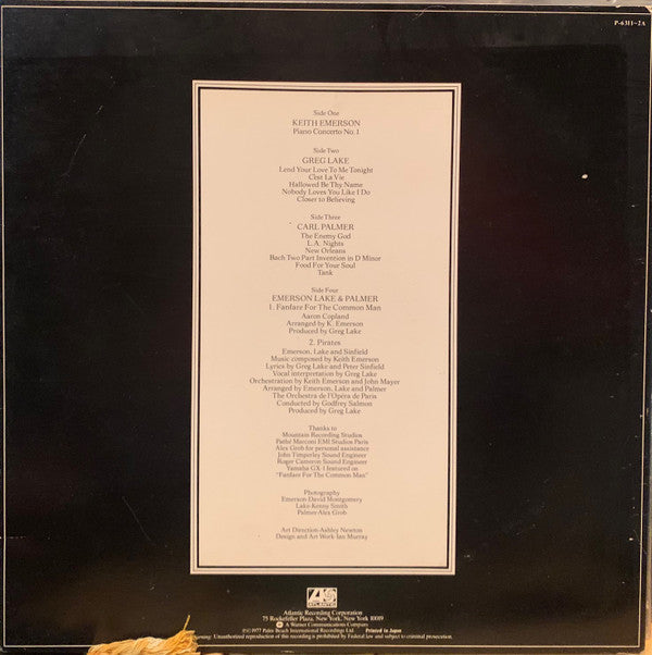Emerson, Lake & Palmer - Works (Volume 1) (2xVinyl, LP, Album, Promo, Stereo) Near Mint (NM or M-) / Very Good (VG)