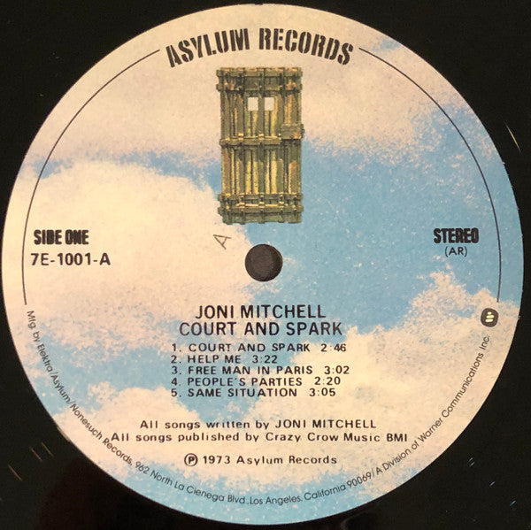 Joni Mitchell - Court And Spark (Vinyl, LP, Album, Reissue, Stereo) Very Good Plus (VG+) / Near Mint (NM or M-)