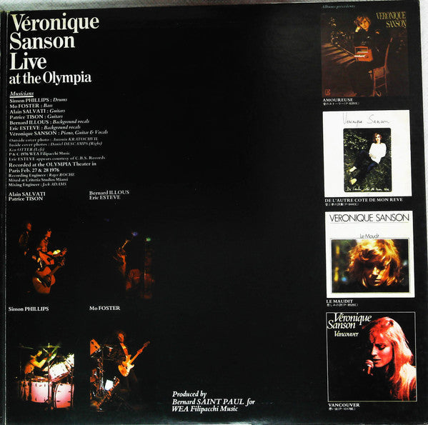 Véronique Sanson - Live At The Olympia (2xVinyl, LP, Promo) Very Good Plus (VG+) / Very Good (VG)