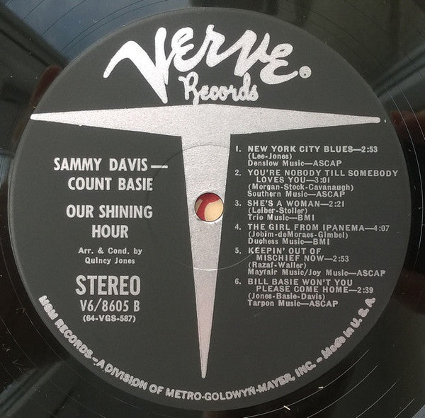 Sammy Davis Jr. - Our Shining Hour (Vinyl, LP, Album, Stereo) Very Good (VG) / Very Good (VG)