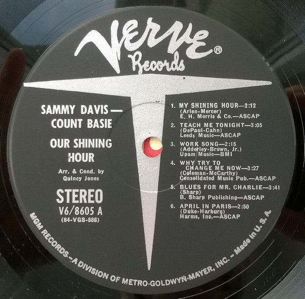 Sammy Davis Jr. - Our Shining Hour (Vinyl, LP, Album, Stereo) Very Good (VG) / Very Good (VG)