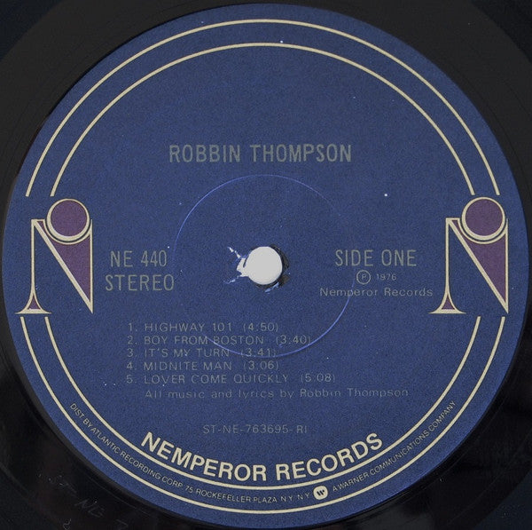 Robbin Thompson - Robbin Thompson (Vinyl, LP, Album) Very Good Plus (VG+) / Very Good Plus (VG+)